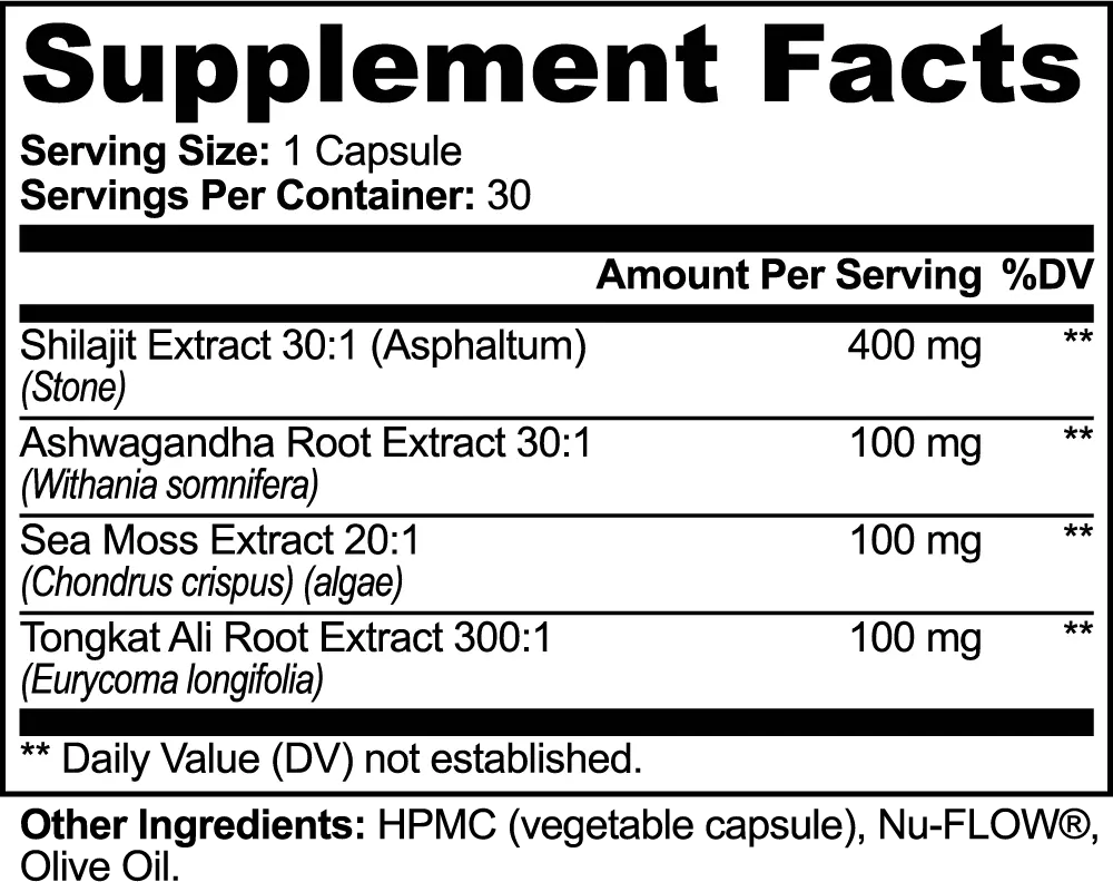 Shilajit Adaptogen Complex Nevela Nutrition